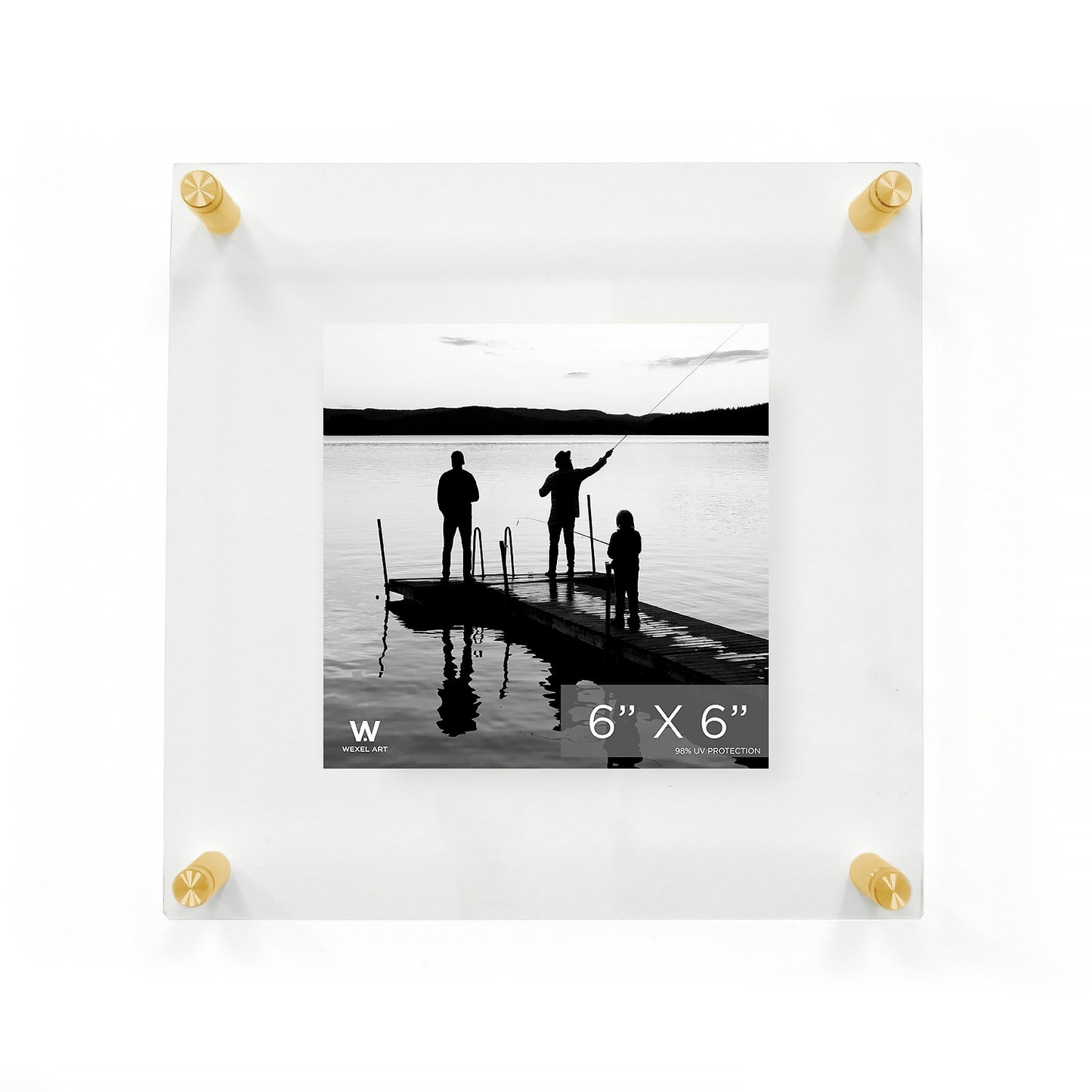 Double Panel Acrylic Floating Wall Frames | UV Grade