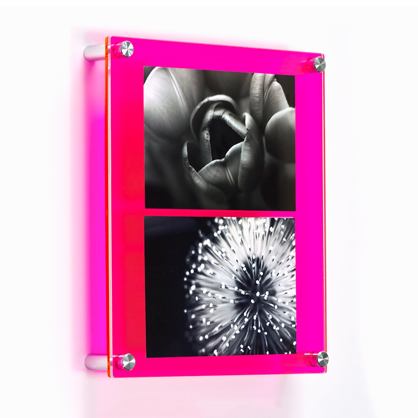 12x10" Jewel Tones Acrylic Double Panel Frame