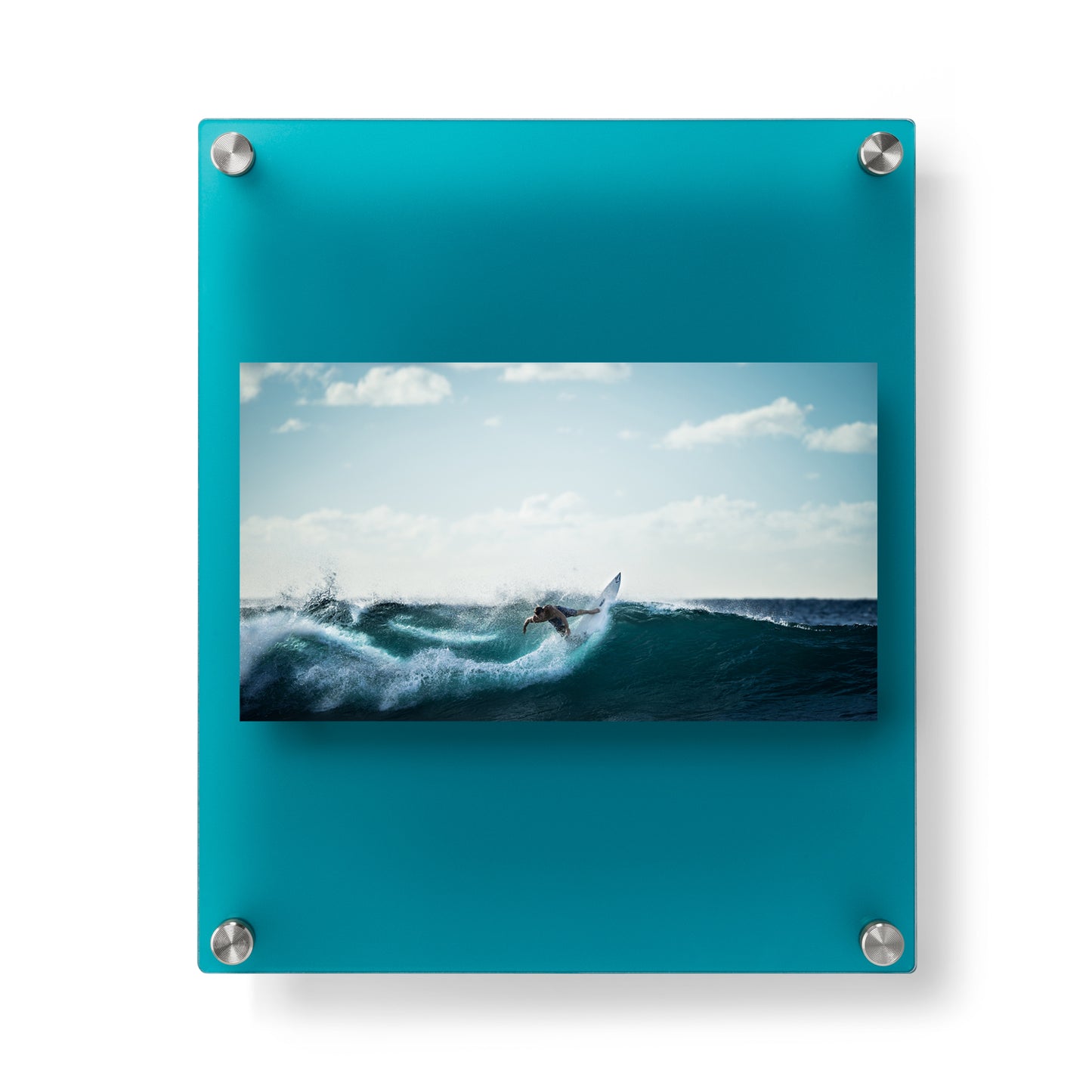 12x10" Jewel Tones Acrylic Double Panel Frame