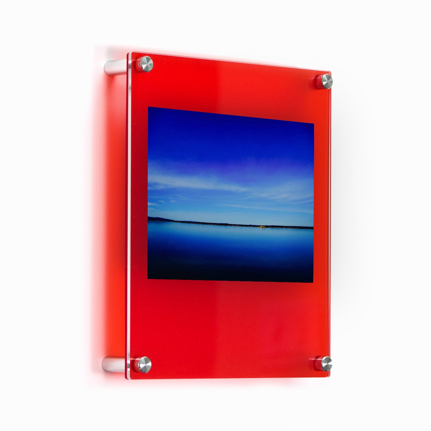 12x10" Jewel Tones Acrylic Double Panel Frame