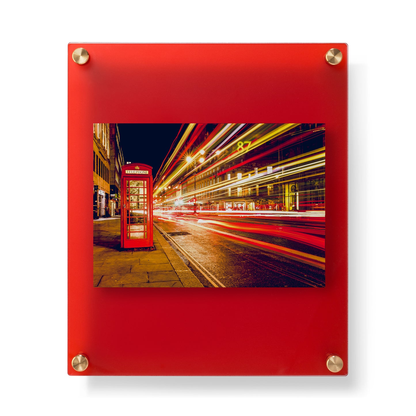 12x10" Jewel Tones Acrylic Double Panel Frame