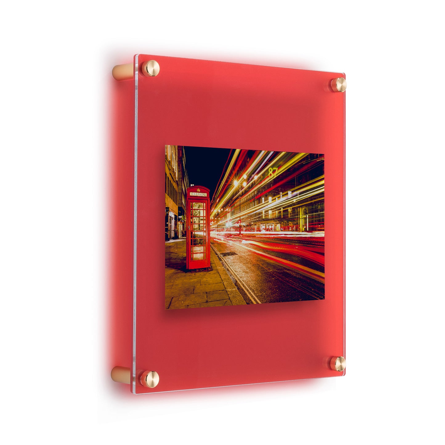 12x10" Jewel Tones Acrylic Double Panel Frame