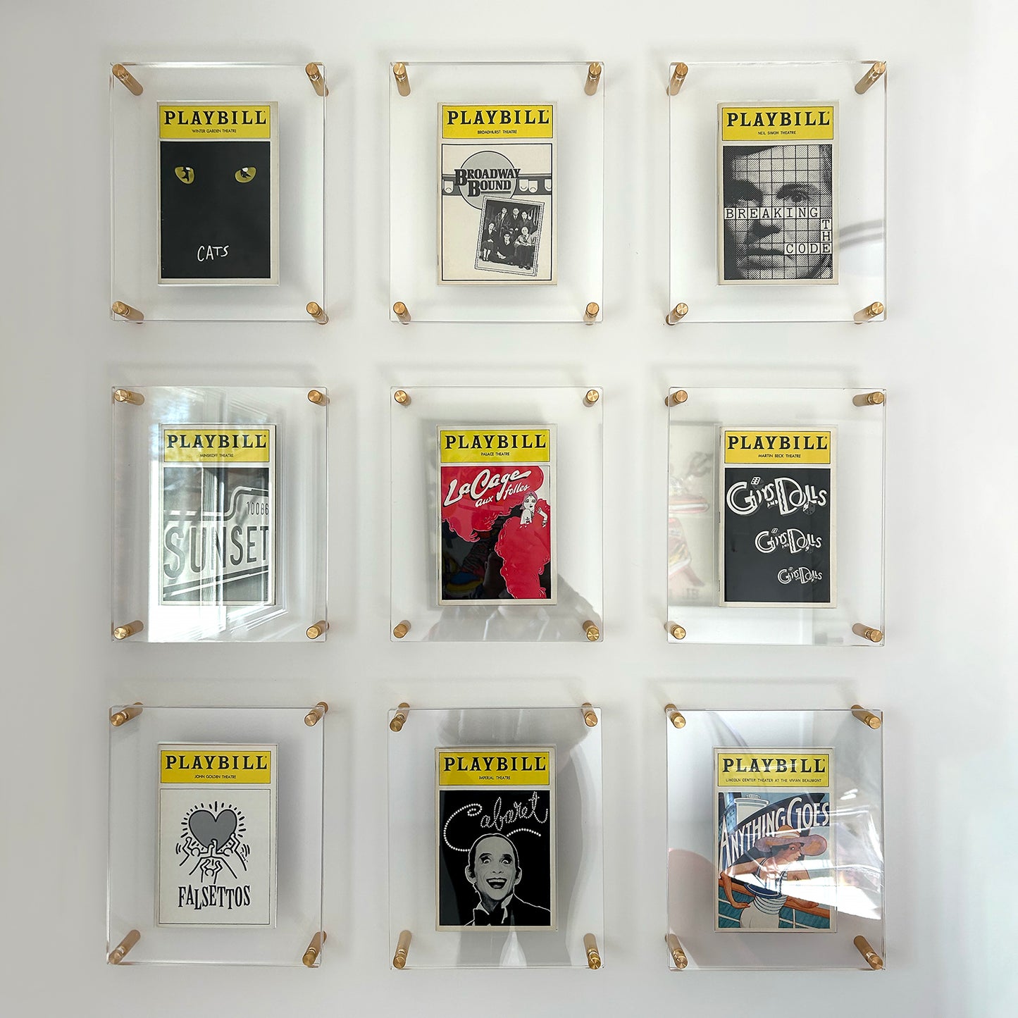 Set of 9 Broadway Playbills