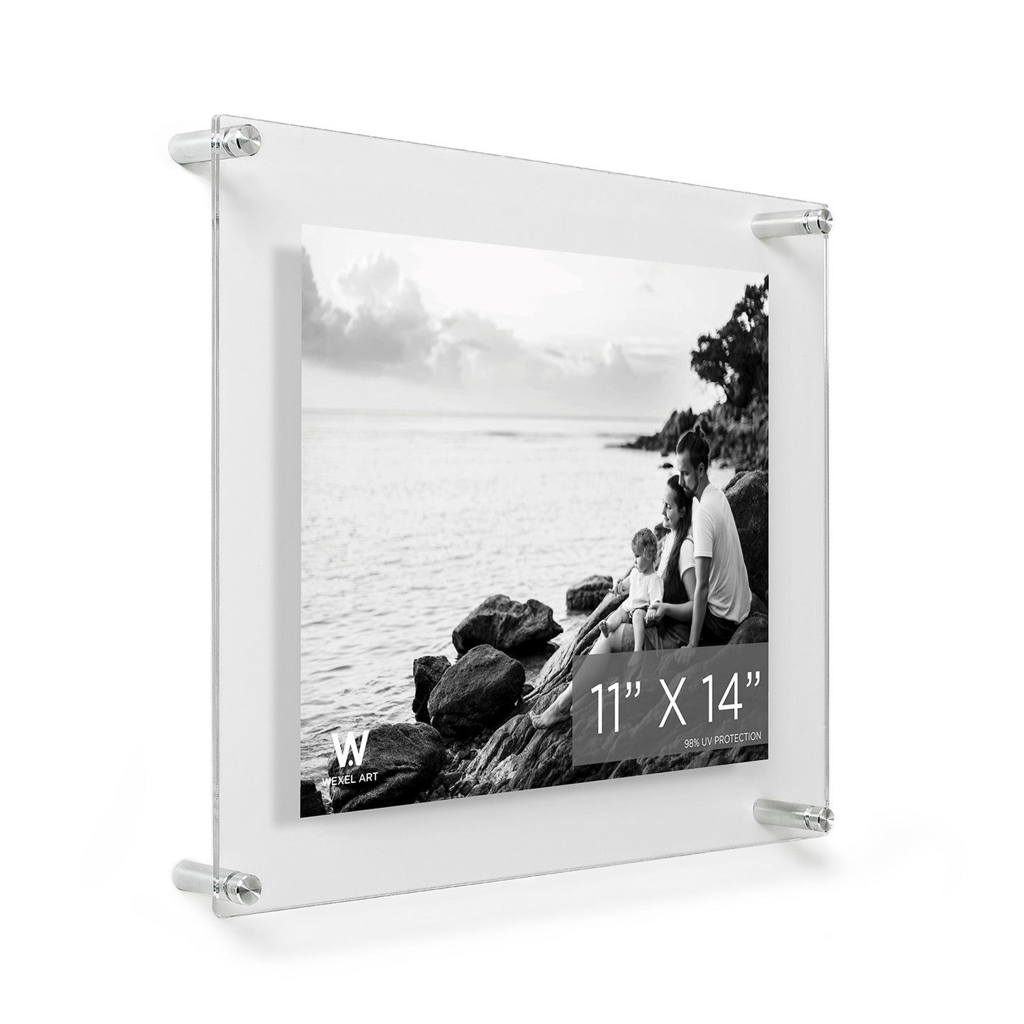 Double Panel Acrylic Floating Wall Frames | UV Grade