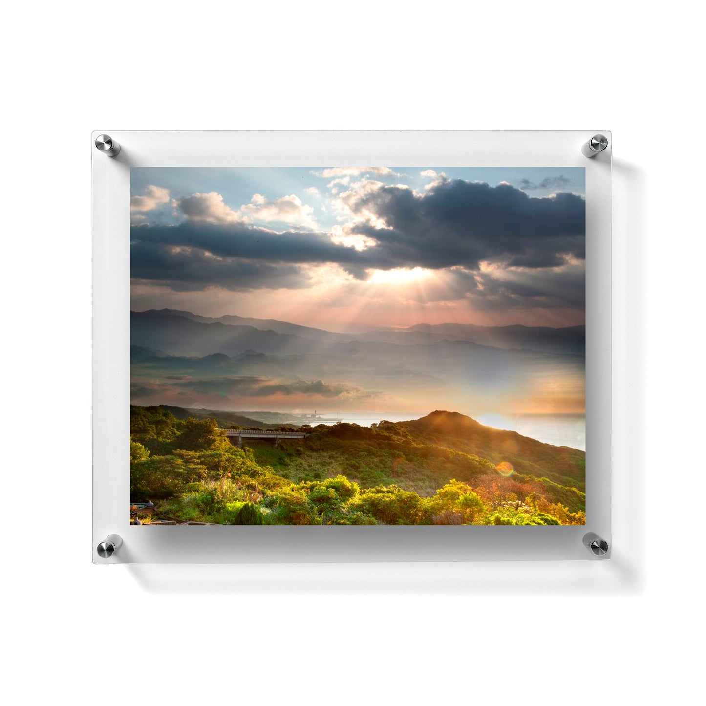 11x14" Photo Floating Acrylic Clear Picture Frame (Frame Size 15x18")