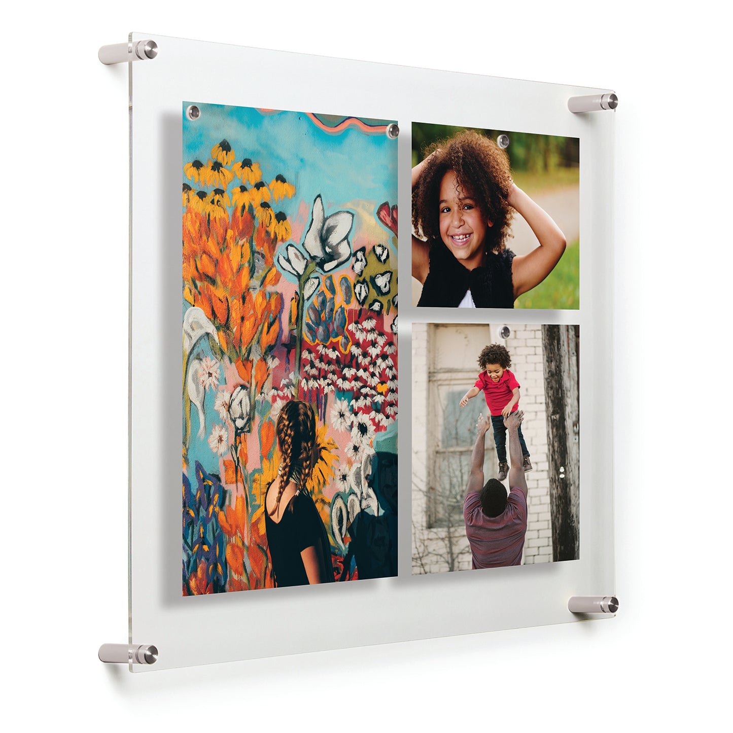 19" x 23" Easy Change Float Frame + Magnets for 16" x 20" Art [Silver or Gold]