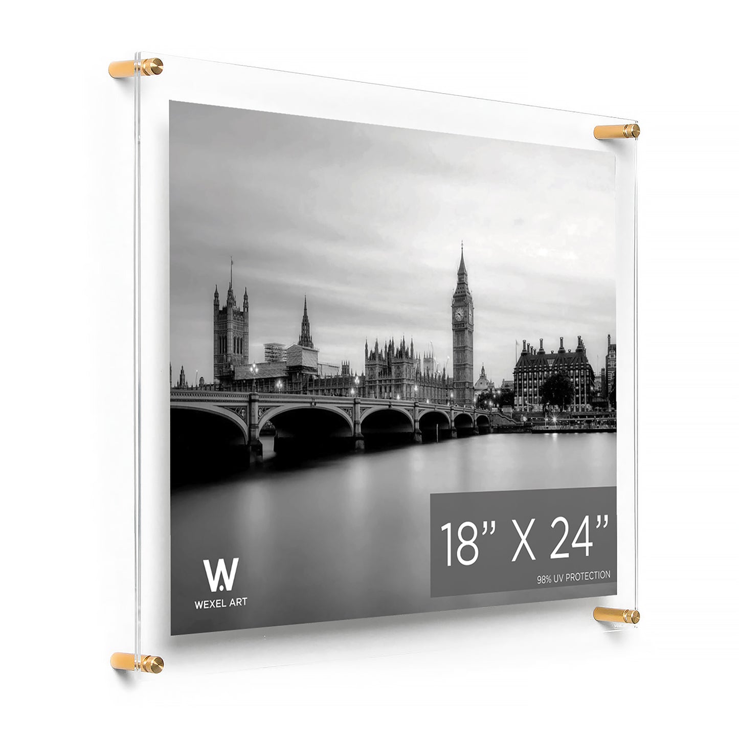 Double Panel Acrylic Floating Wall Frames | UV Grade