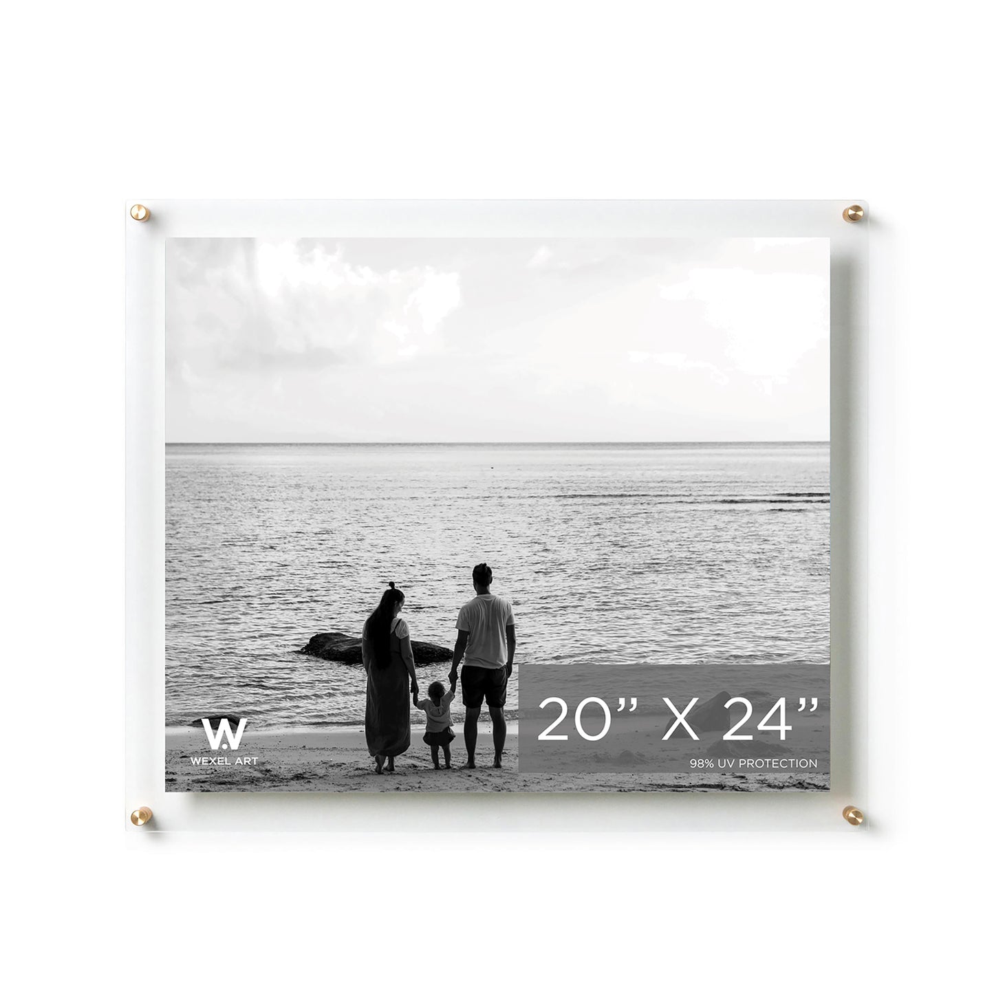 Double Panel Acrylic Floating Wall Frames | UV Grade