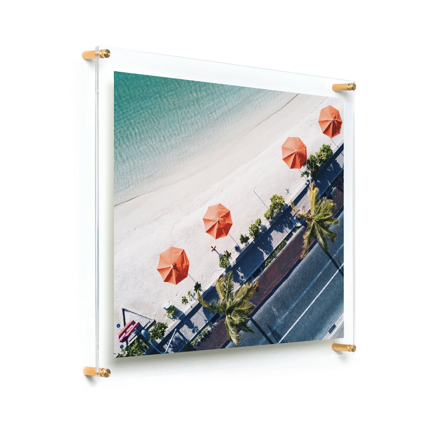 20x24" Photo Floating Acrylic Clear Picture Frame (Frame Size 23x27")