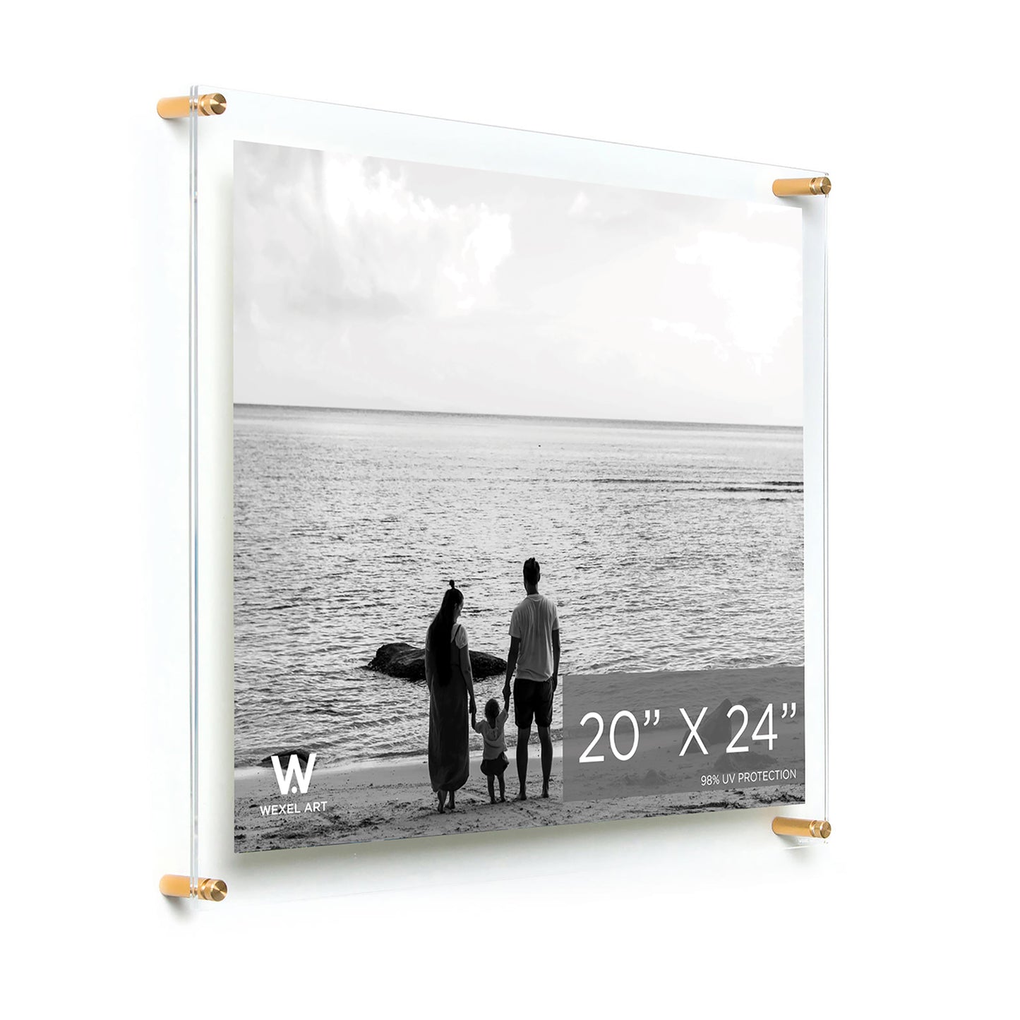 Double Panel Acrylic Floating Wall Frames | UV Grade