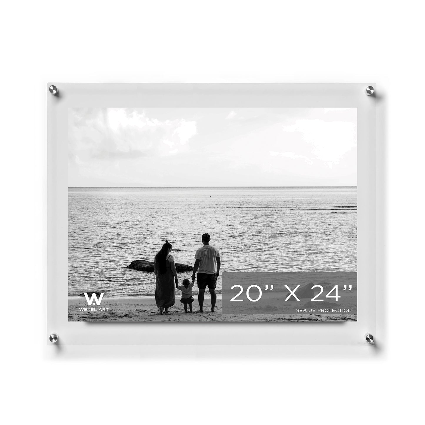 Double Panel Acrylic Floating Wall Frames | UV Grade