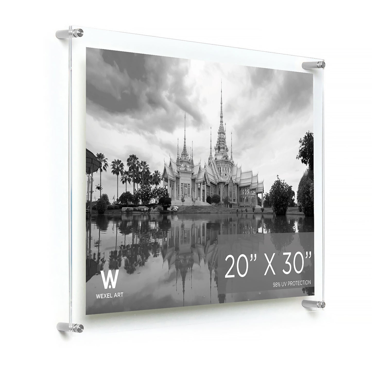 Double Panel Acrylic Floating Wall Frames | UV Grade