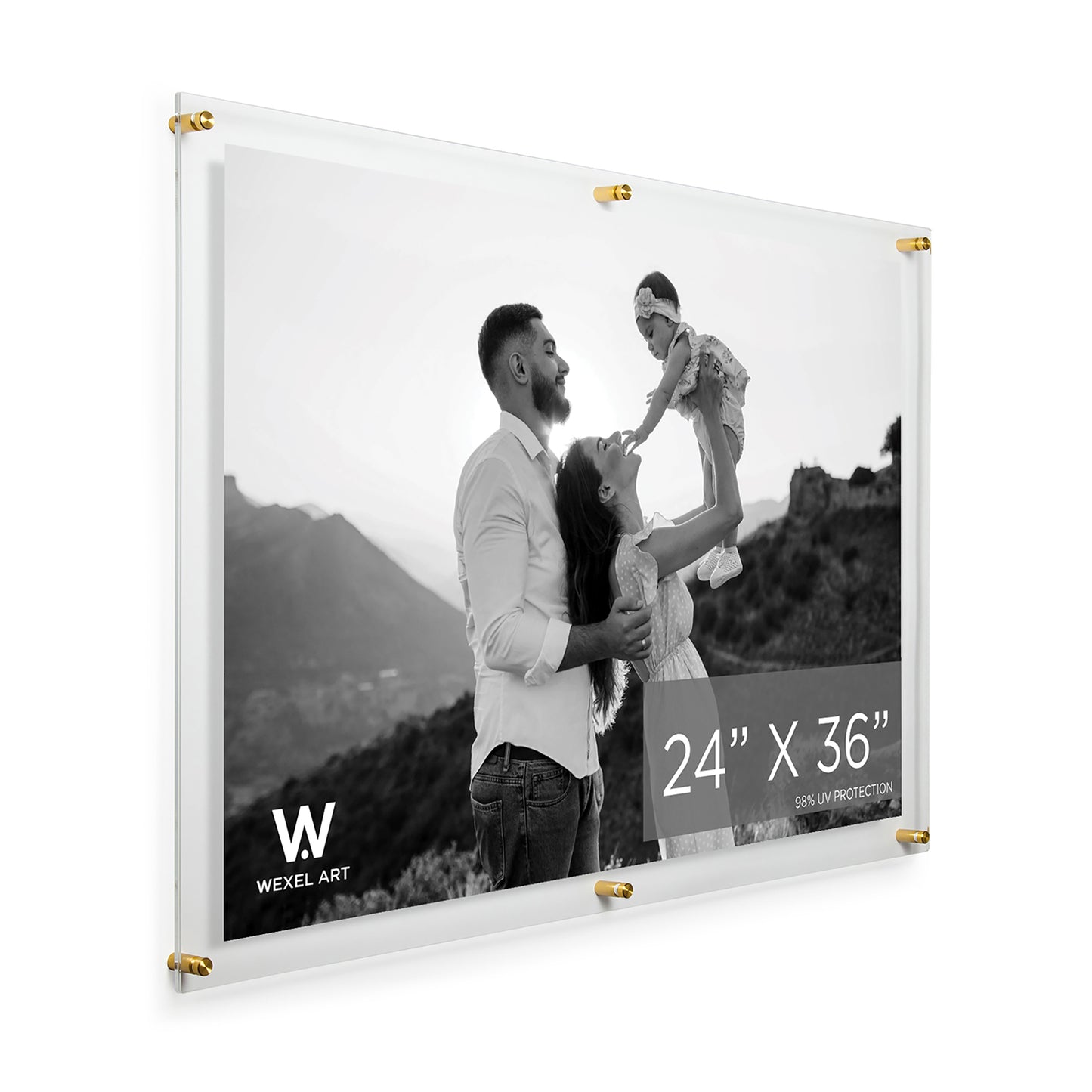Double Panel Acrylic Floating Wall Frames | UV Grade