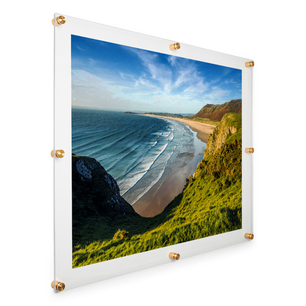 Picture Frame Set 30x40 cm MDF White 3-Pack Acrylic glass