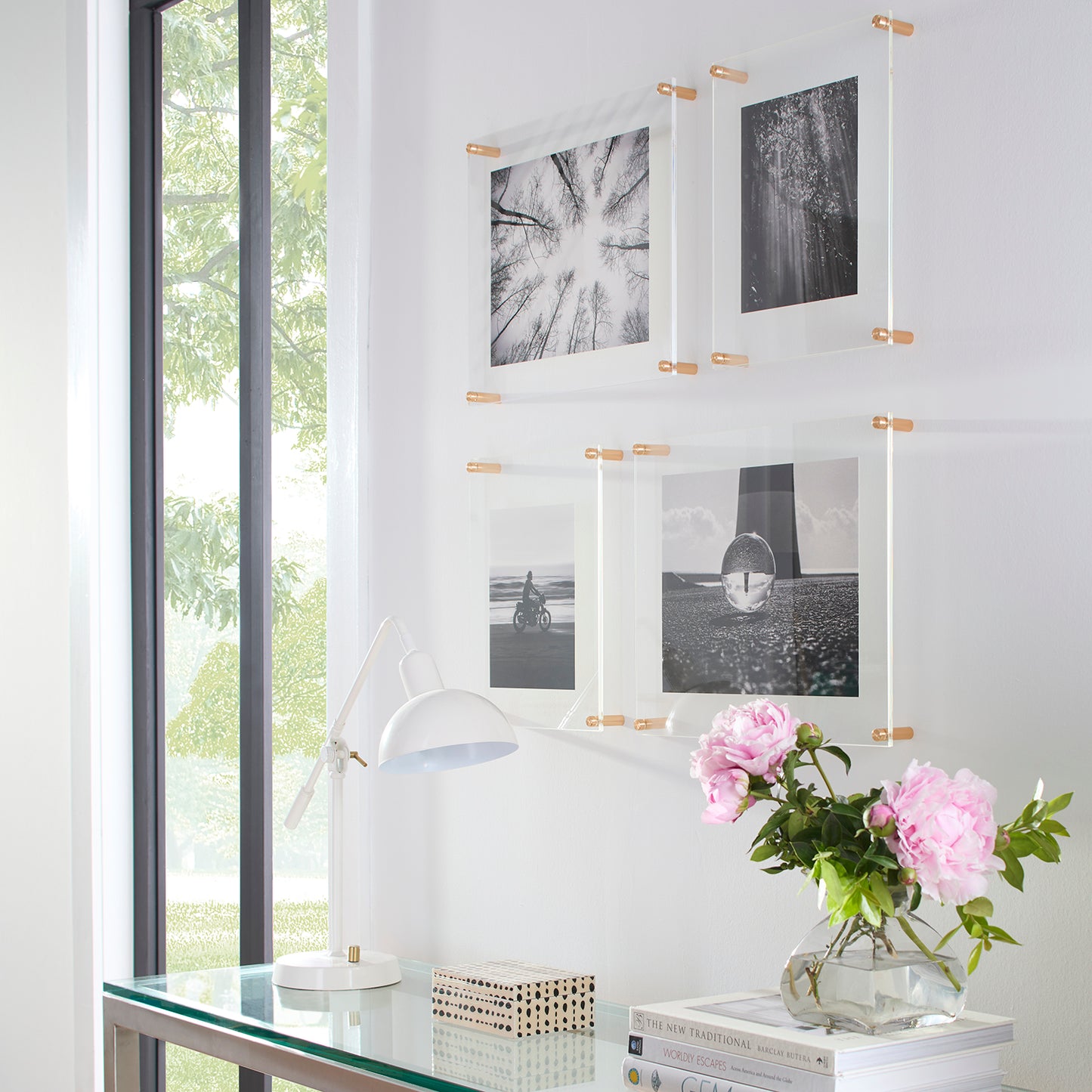 Double Panel Quattro Set of 4 Floating Frames