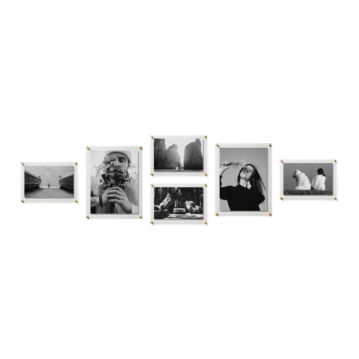 Double Panel "Galleria" Set of 6 Frames