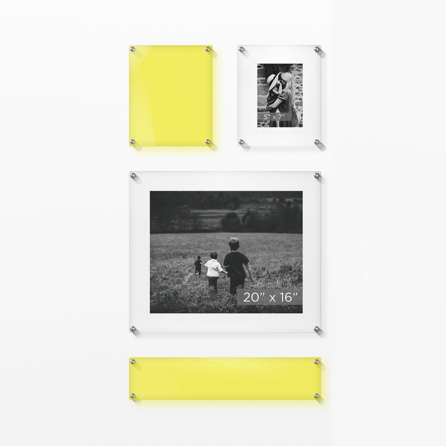 Mini Mondrian 23" Double Panel Wallscape | UV Grade