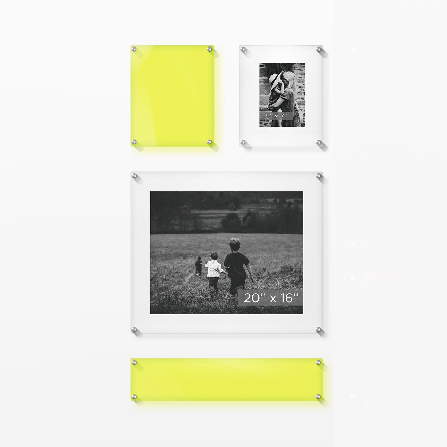 Mini Mondrian 23" Double Panel Wallscape | UV Grade