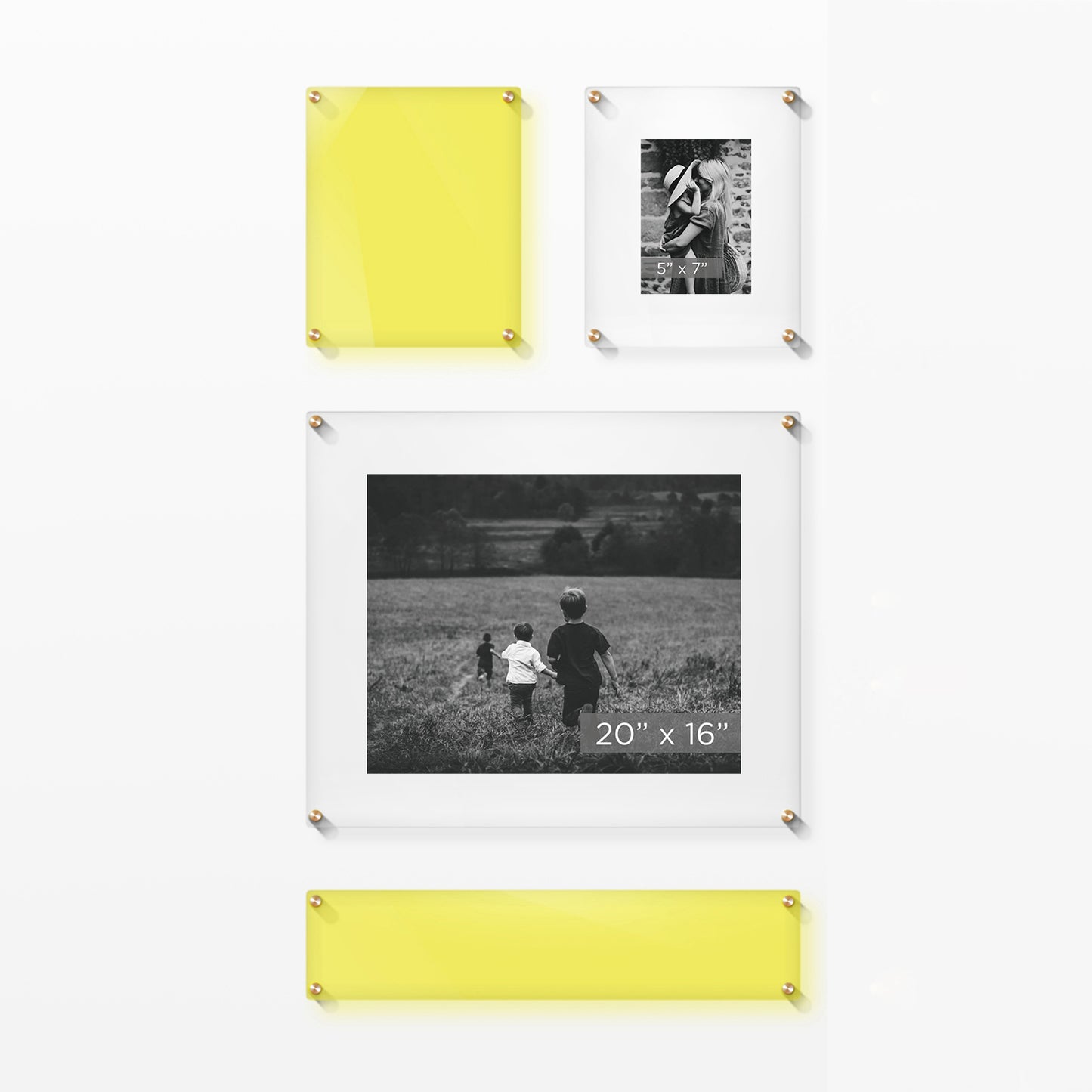 Mini Mondrian 23" Double Panel Wallscape | UV Grade