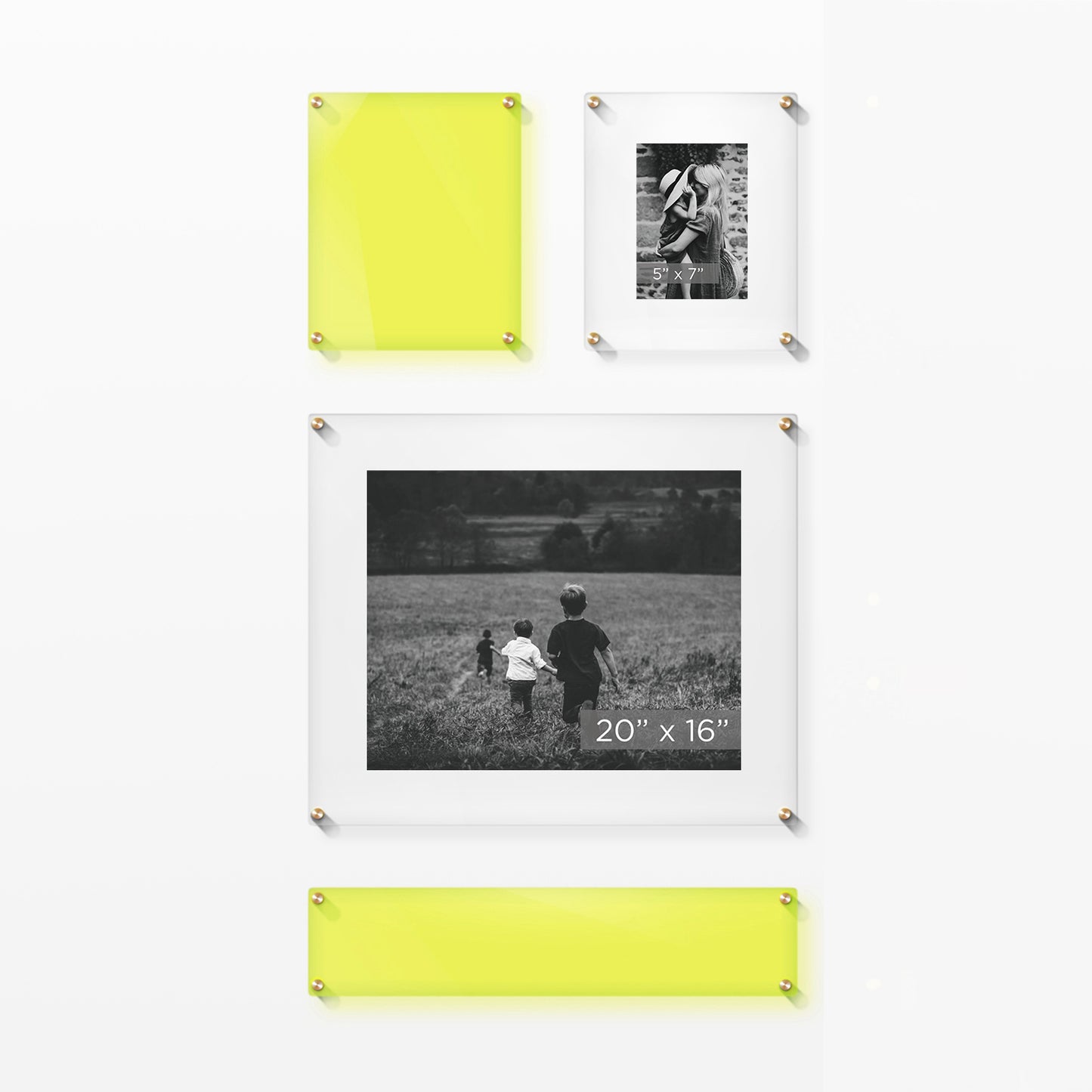 Mini Mondrian 23" Double Panel Wallscape | UV Grade