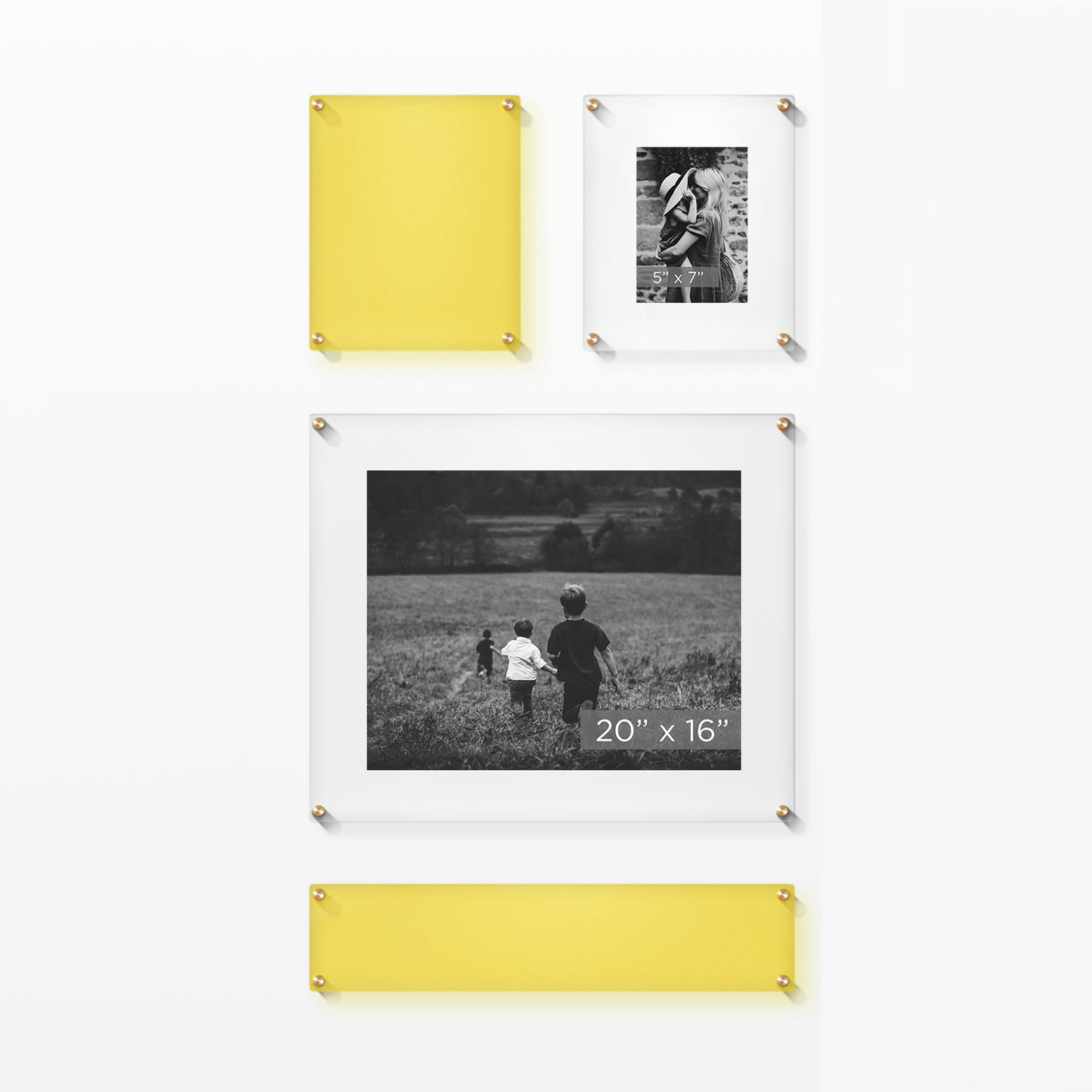 Mini Mondrian 23" Double Panel Wallscape | UV Grade