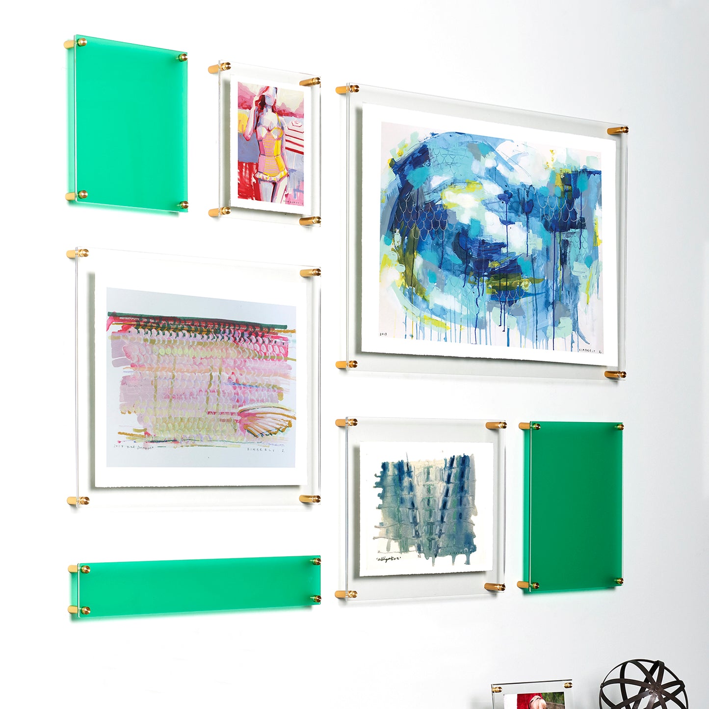 Mondrian 59" Double Panel Wallscape | UV Grade