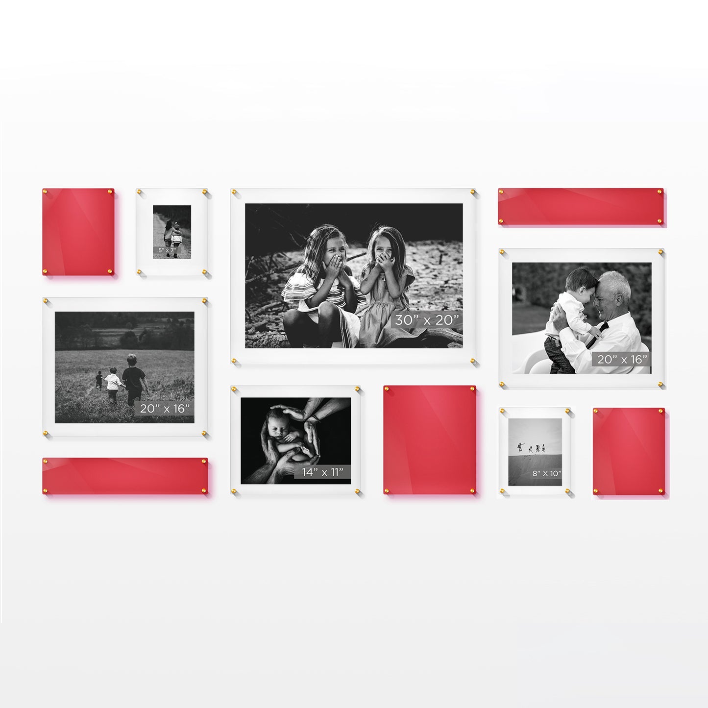 Mondrian 85" Double Panel Wallscape | UV Grade