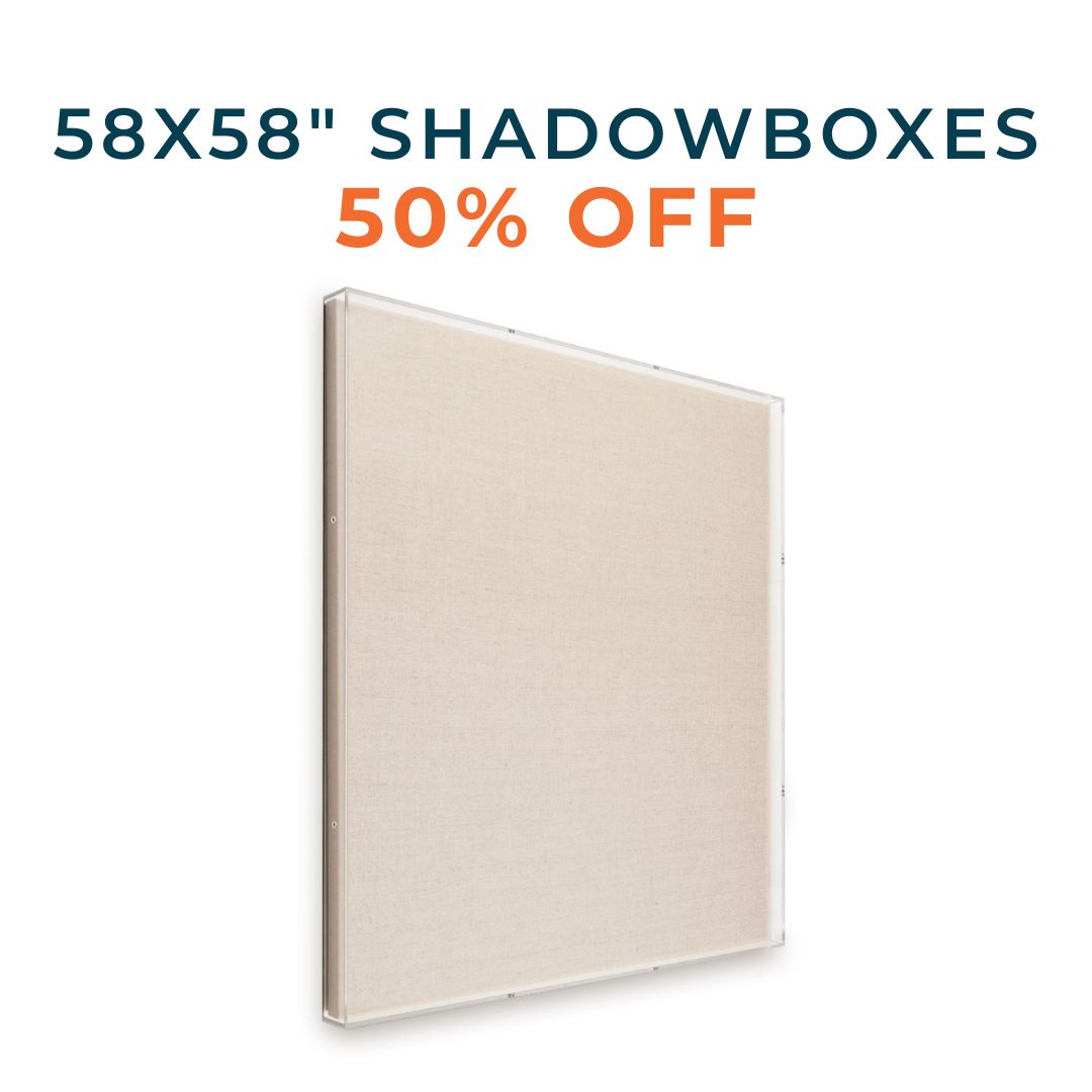 Sample Sale 58x58x2" Shadowbox with Canvas