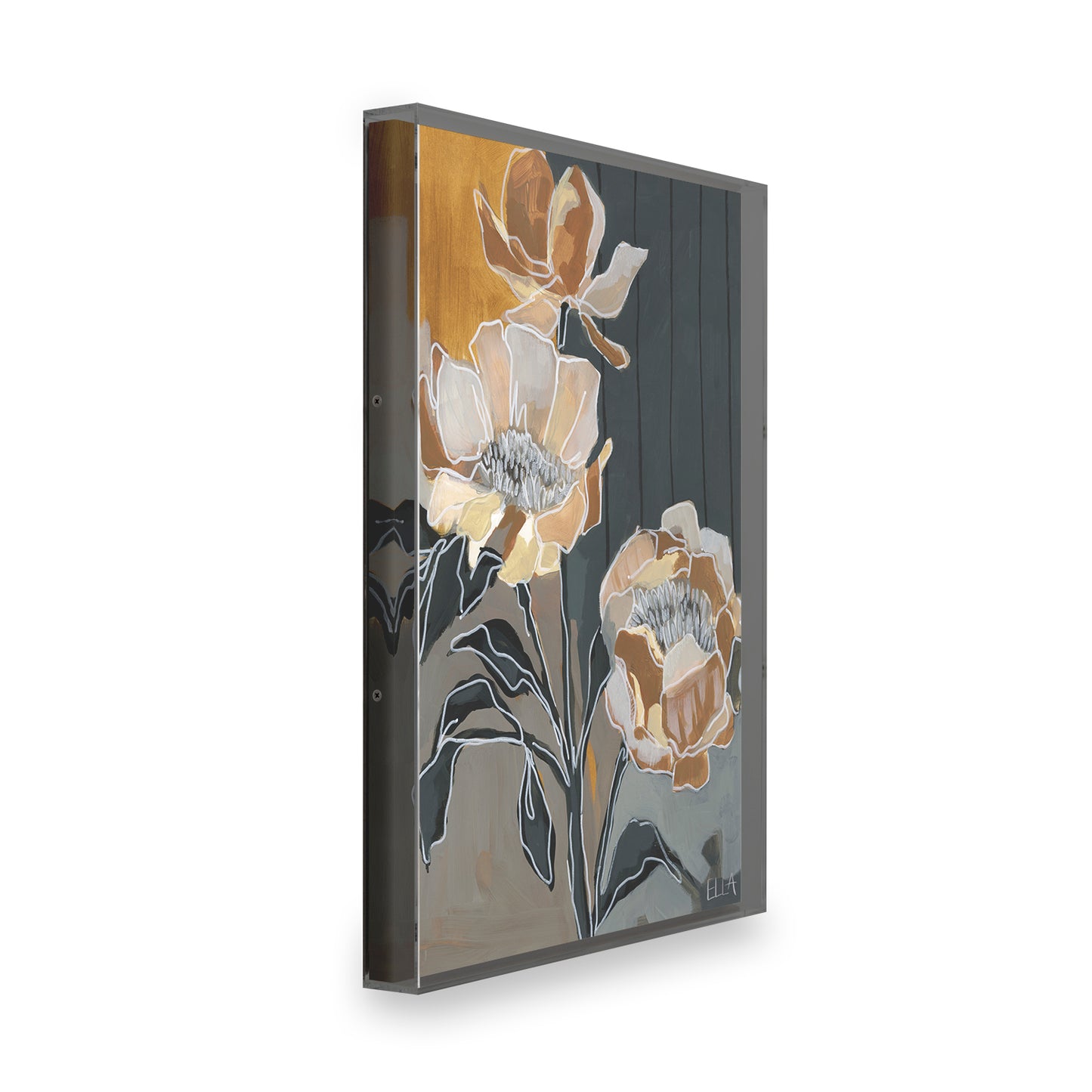 Bold Orange Flowers by Ella Anderson