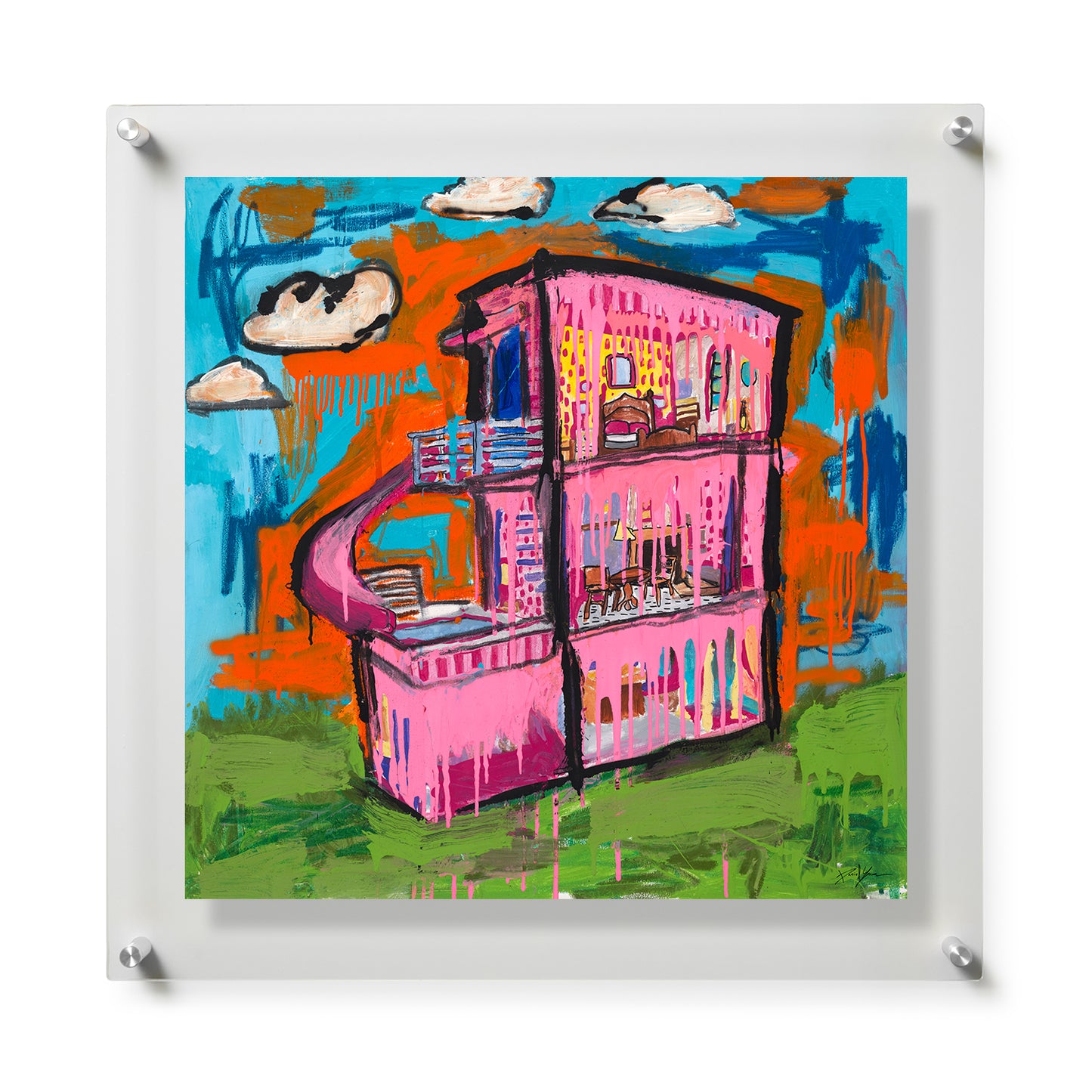 Fine Art Print / 28 x 28 / Silver