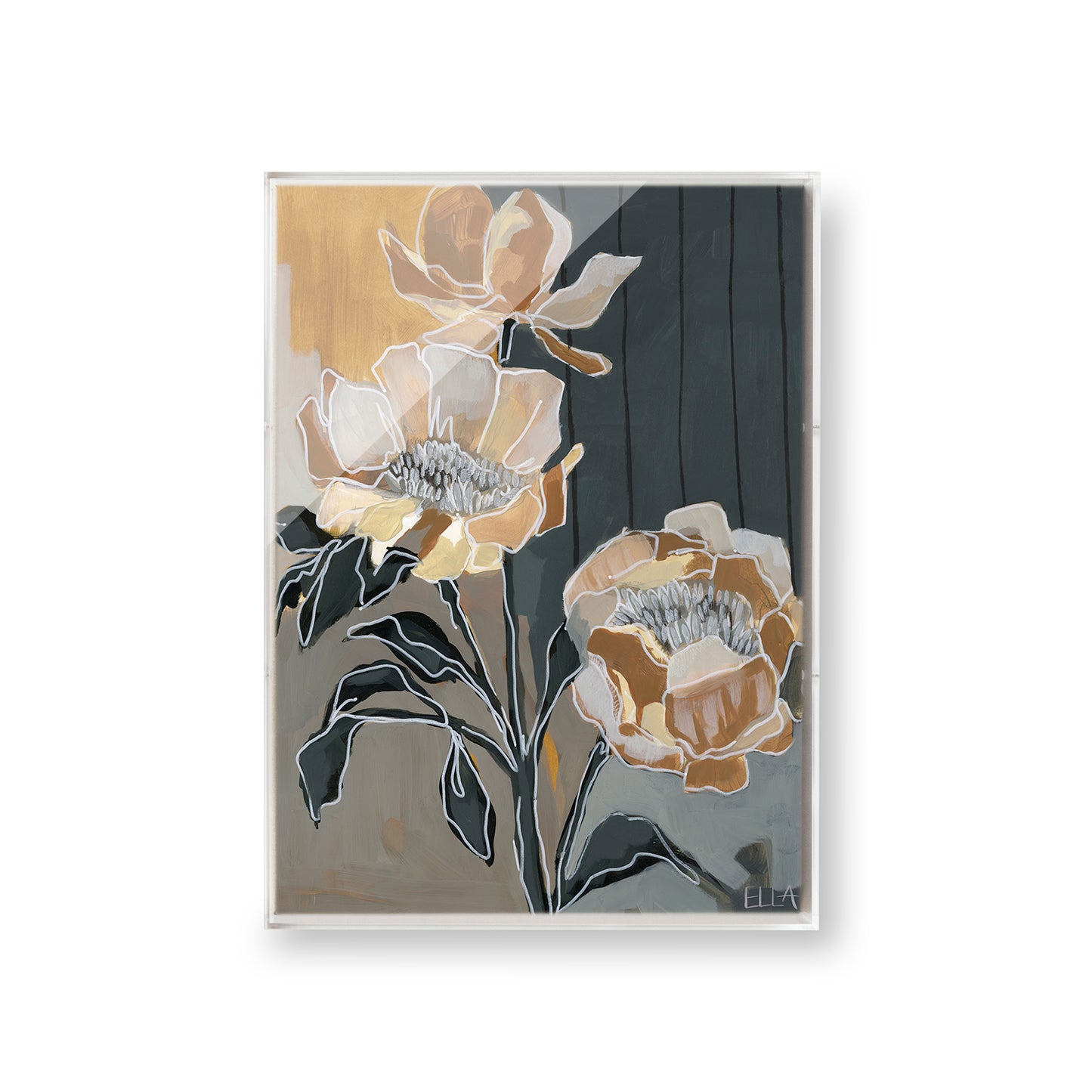 Bold Orange Flowers by Ella Anderson
