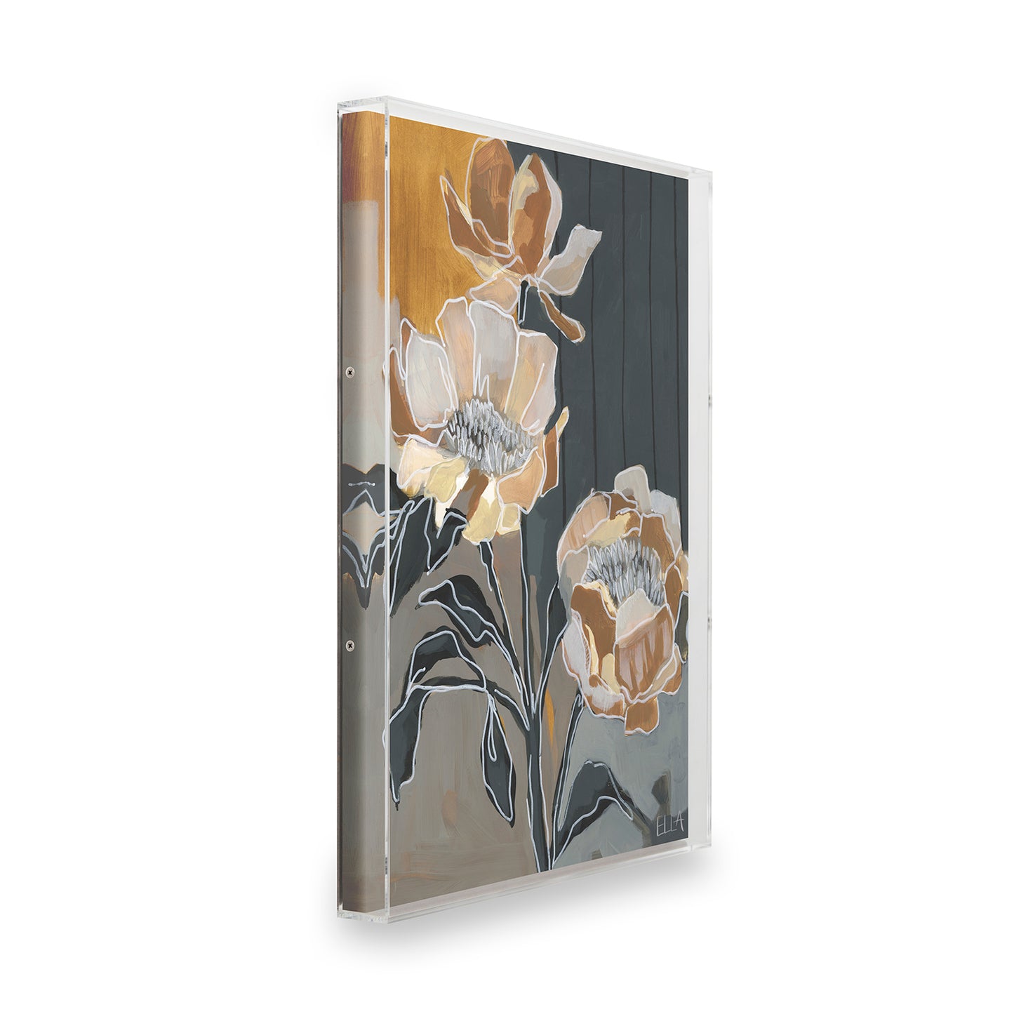 Bold Orange Flowers by Ella Anderson