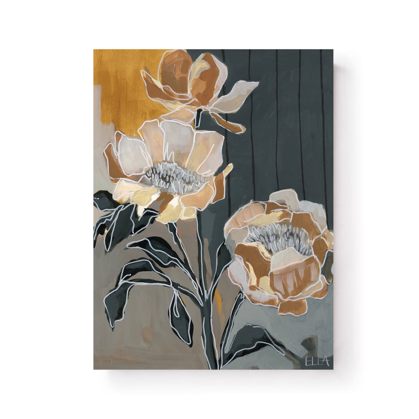 Bold Orange Flowers by Ella Anderson