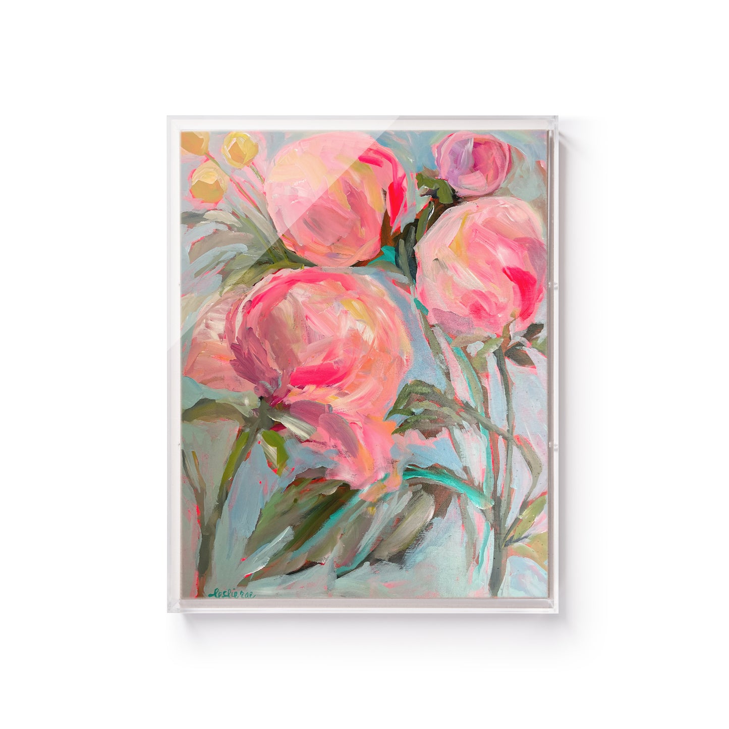 Peonies in the Back by Leslie Cannon