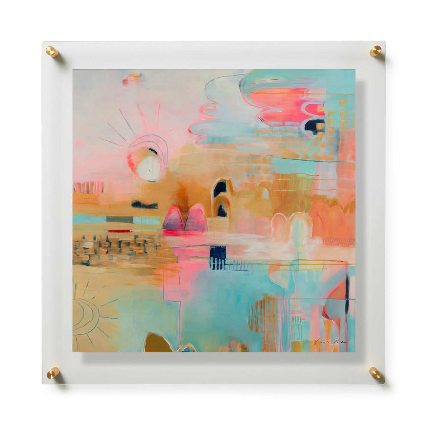 Fine Art Print / 28 x 28 / Gold