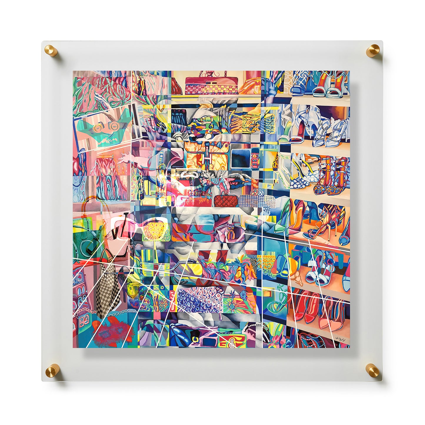 Fine Art Print / 28 x 28 / Gold