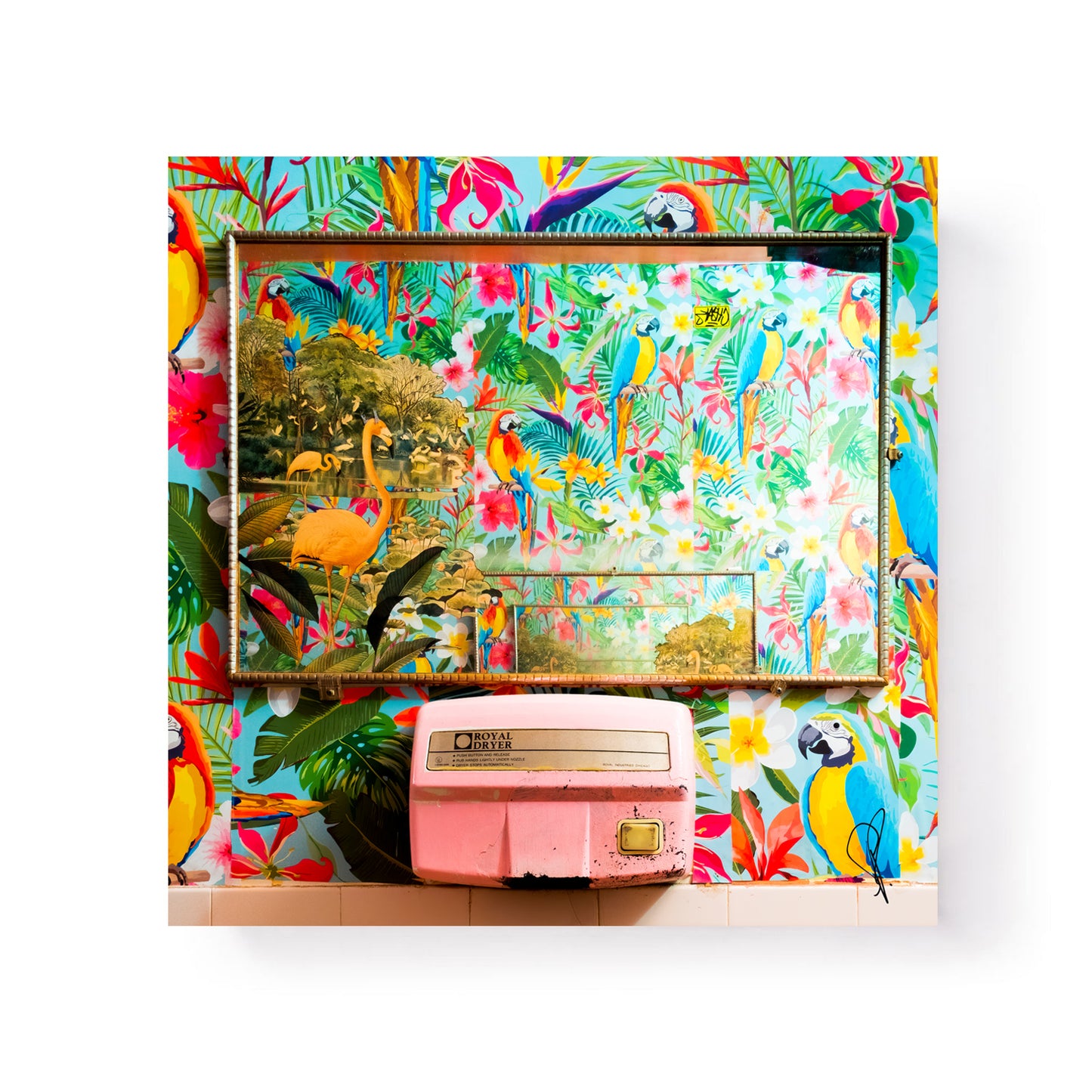 Sample Sale Canvas Art - Trailer Park Lounge by Samuel Ryde (28x28x1" Embellished Canvas)