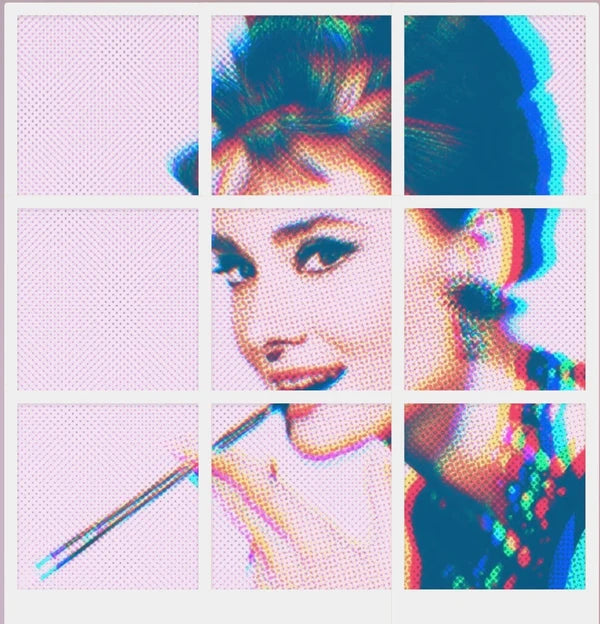 Audrey Hepburn Mini Photo Collage by Victoria White (Limited Edition)