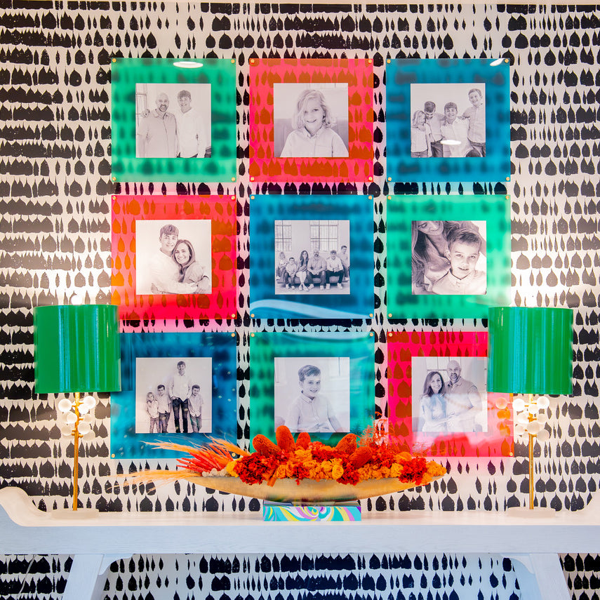 5x7" Jewel Tones Acrylic Floating Wall Frame