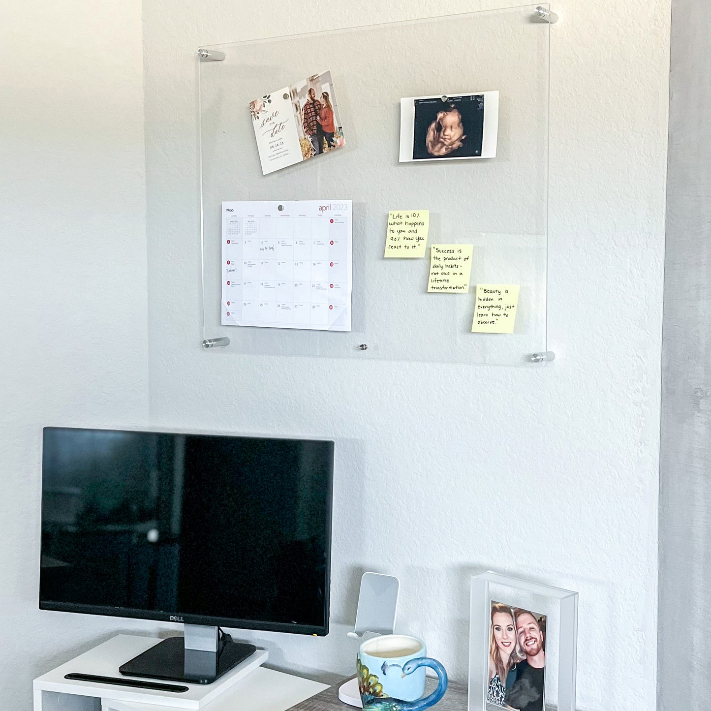 Single Panel Acrylic Magnet Wall Frame
