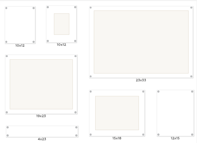 WS Gallery: Mondrian 59" Double Panel Frames