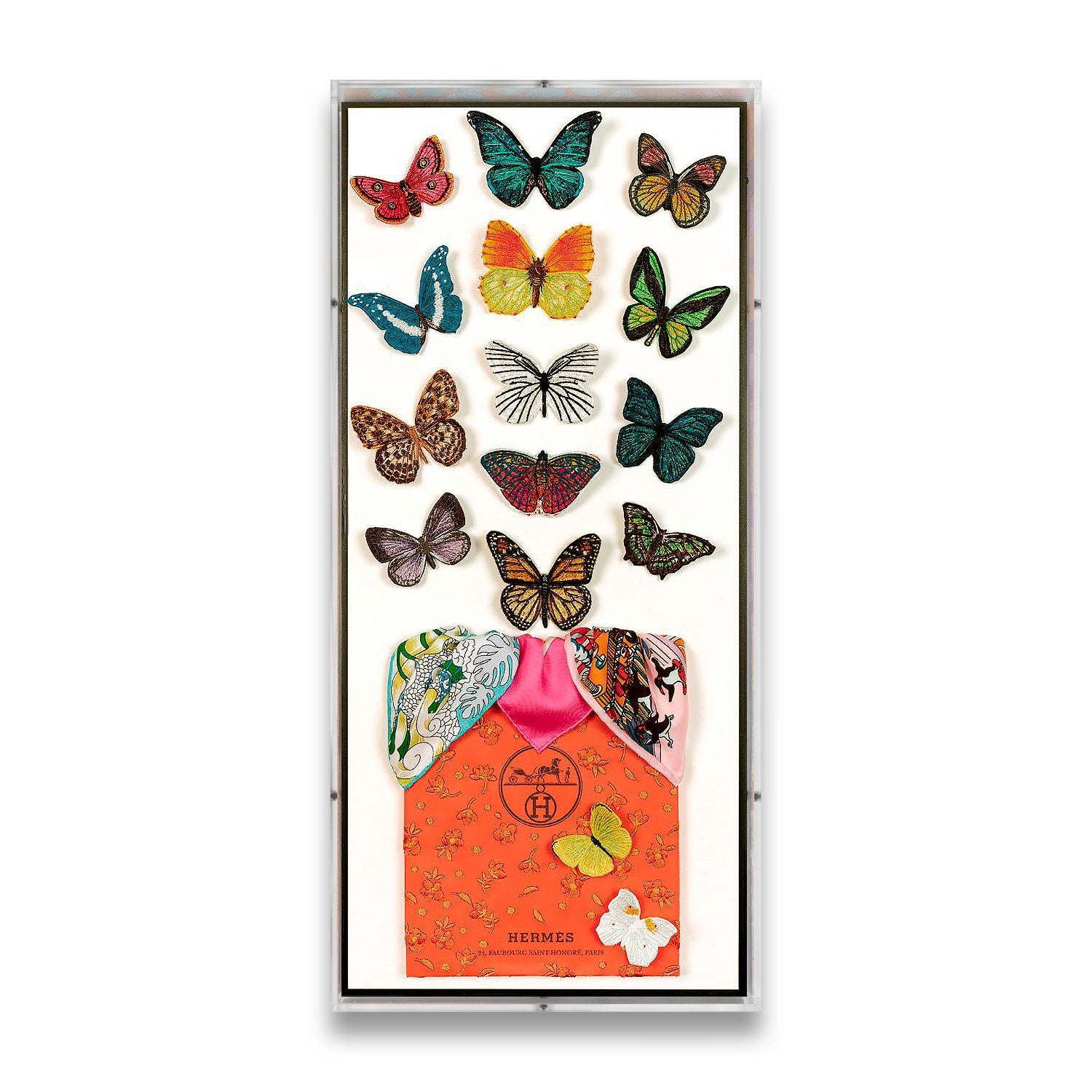 Hermès Butterfly Surprise by Stephen Wilson (12x26x2")