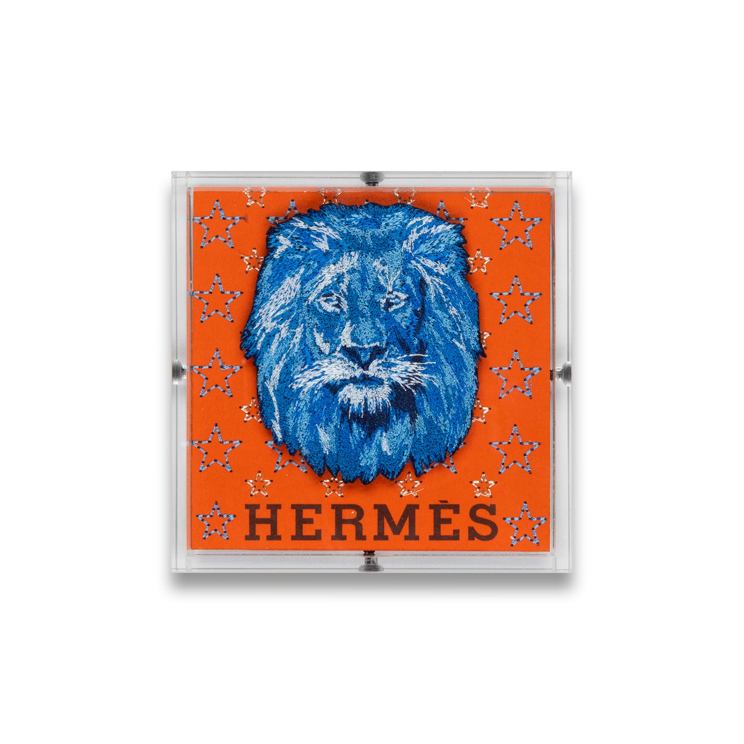 Petite Blue Hermes Strength by Stephen Wilson (5x5x2