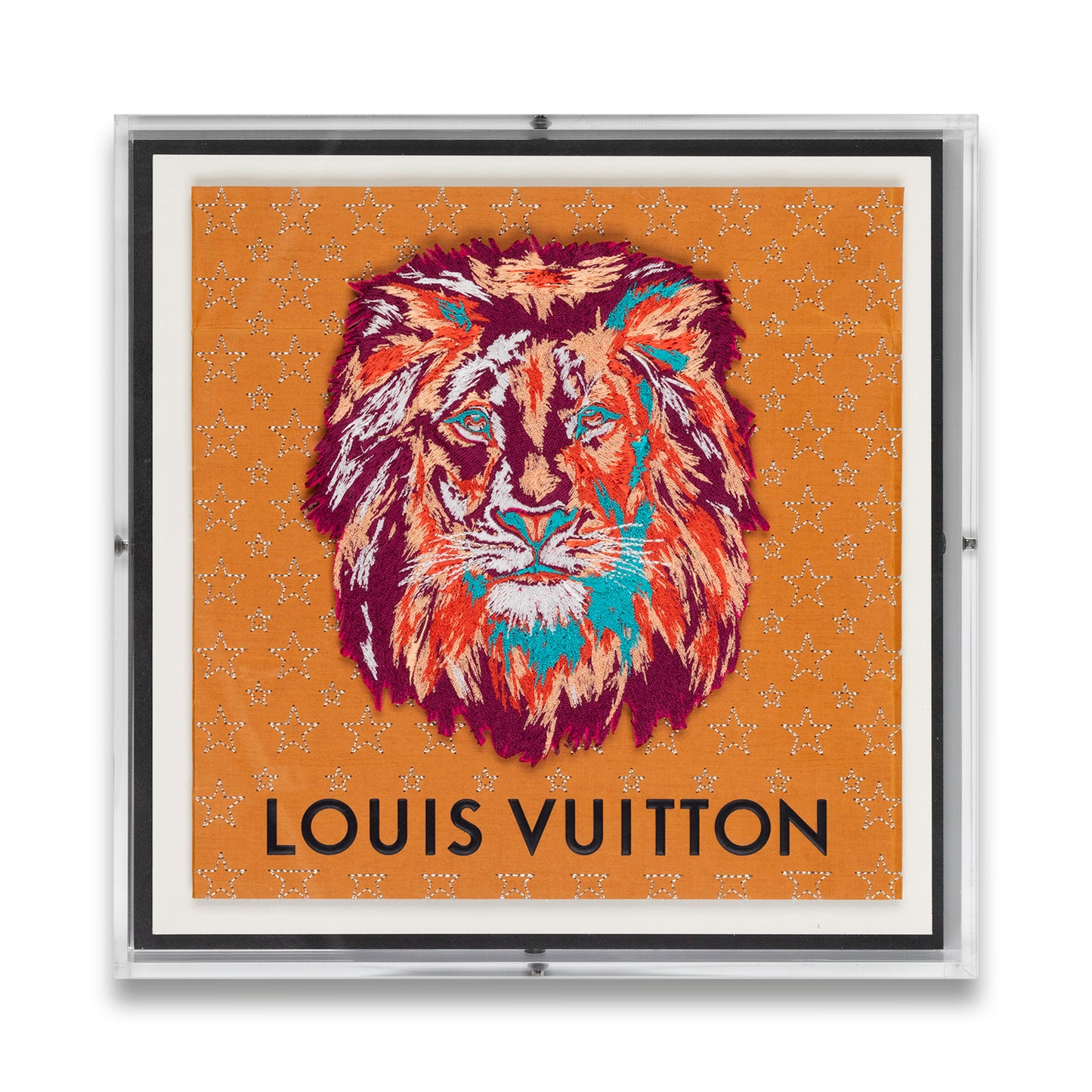 Louis Vuitton Pink Strength by Stephen Wilson 12x12x2"