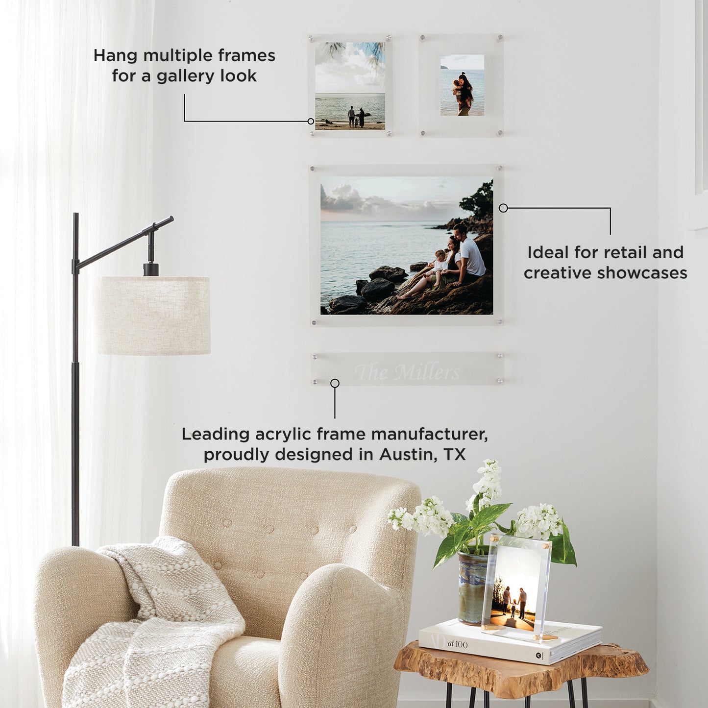 Mini Mondrian 23" Double Panel Wallscape | UV Grade
