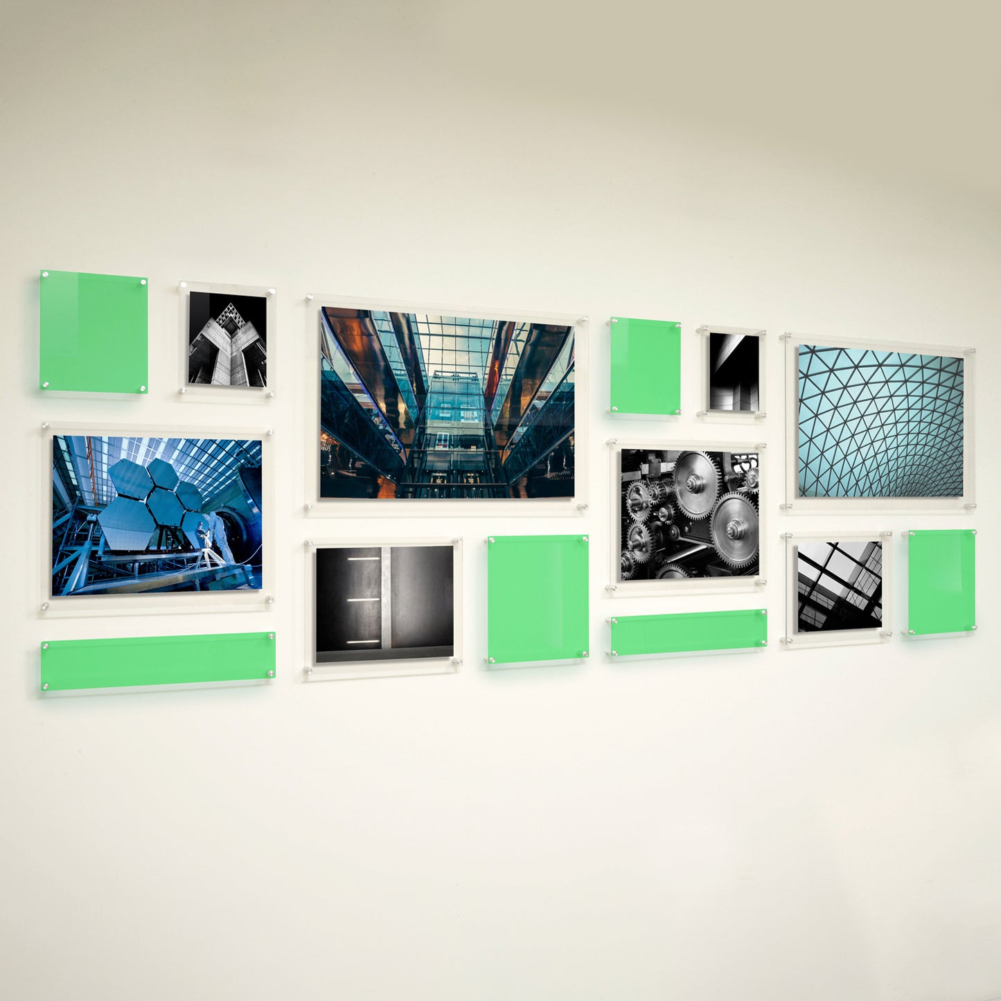 Mondrian 121" Double Panel Wallscape | UV Grade