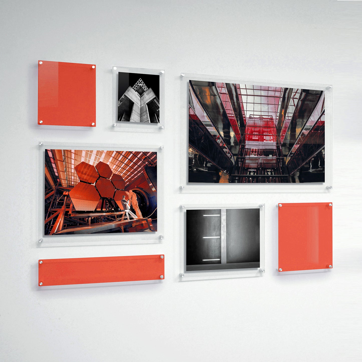 Mondrian 59" Double Panel Wallscape | UV Grade