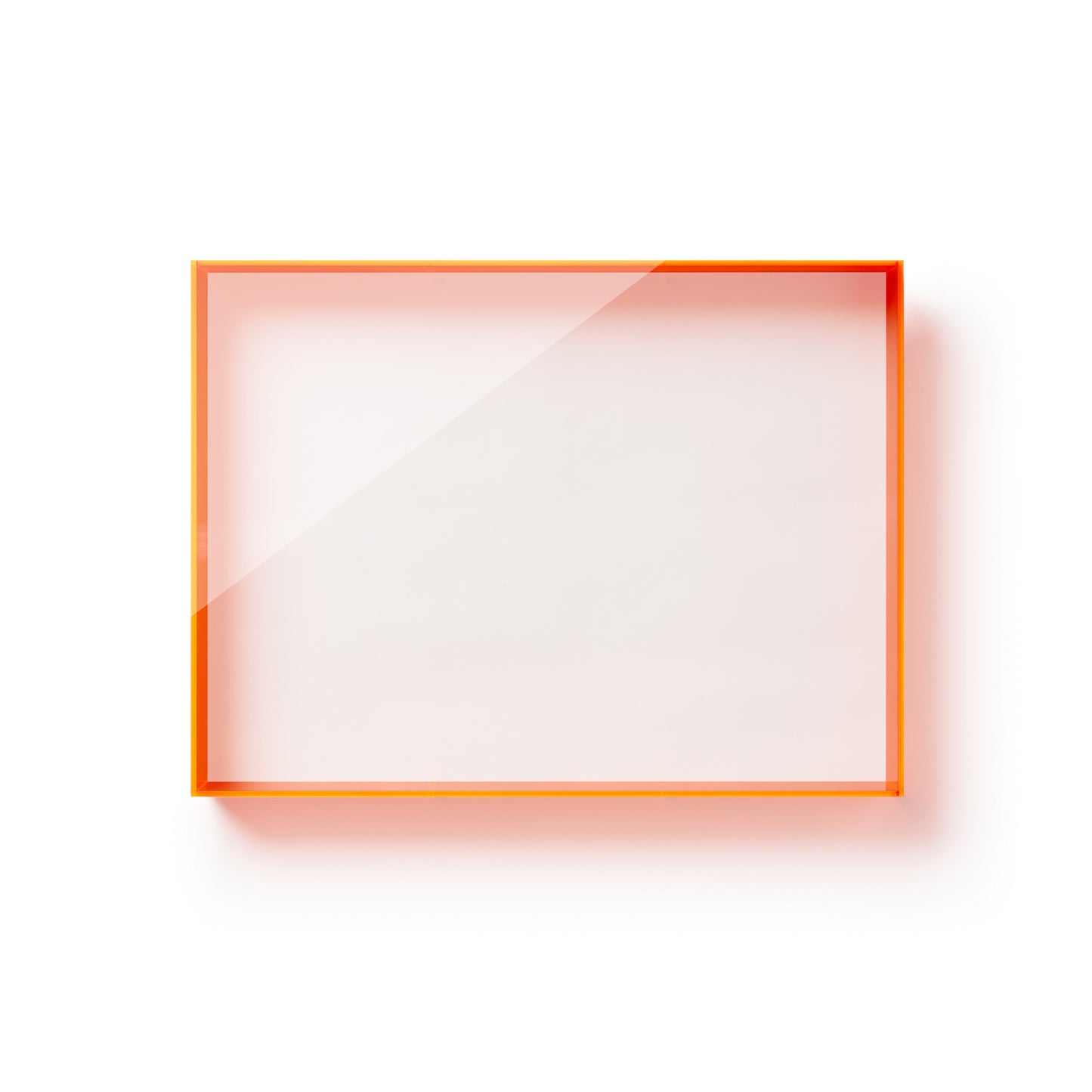 Backless Color Acrylic Shadowboxes 18x24x3" (Neon Pink, Orange, or Sea Glass) | UV Grade
