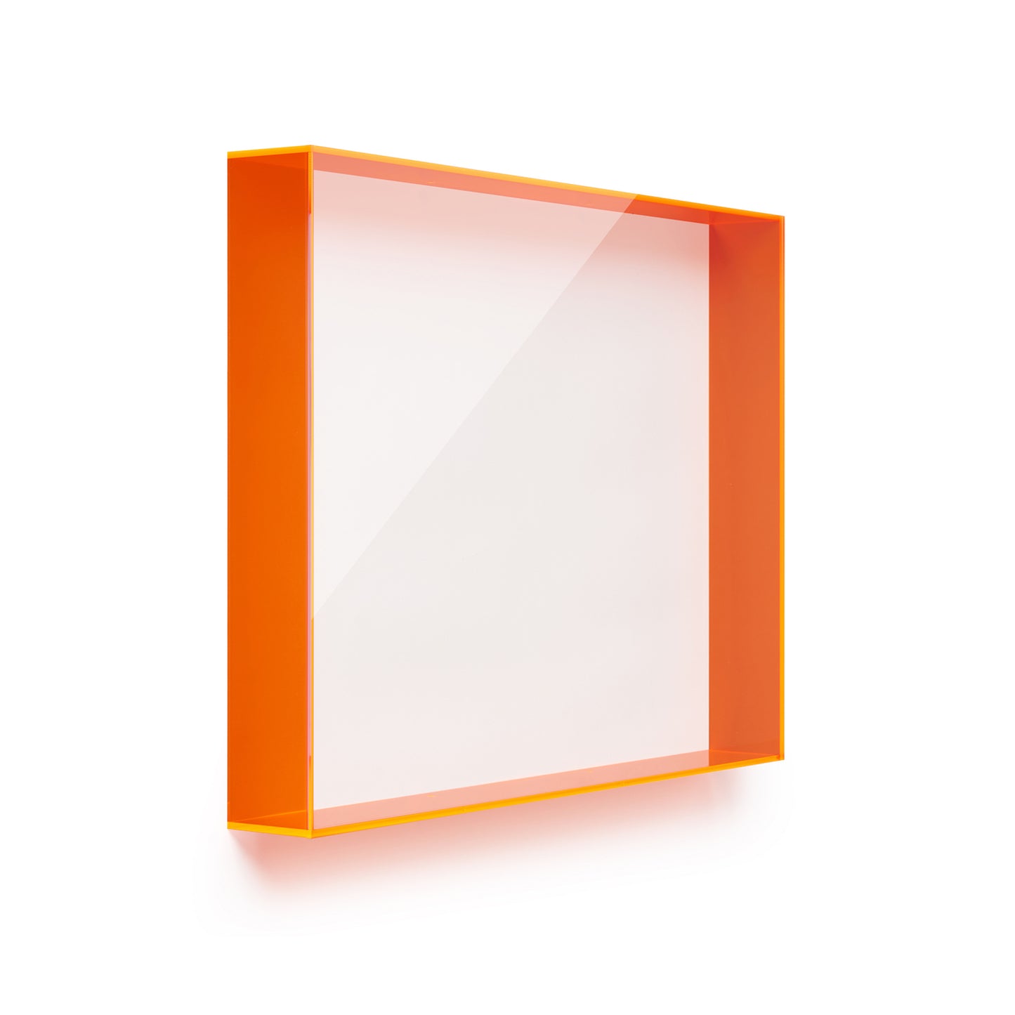Backless Color Acrylic Shadowboxes 18x24x3" (Neon Pink, Orange, or Sea Glass) | UV Grade
