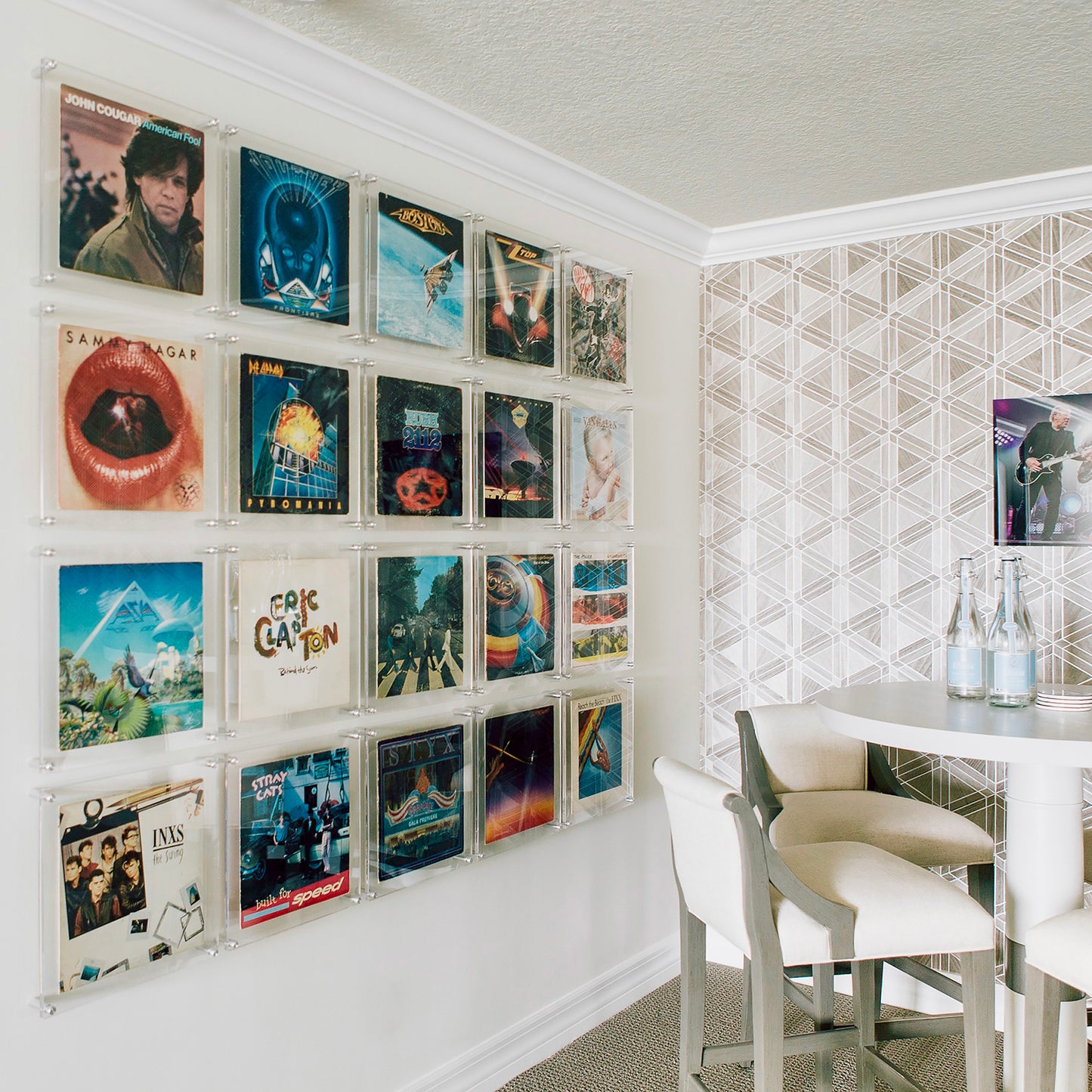 Case Pack of Five Record Album Frames with 12x12" Acrylic Mat (for Sleeve or Vinyl)